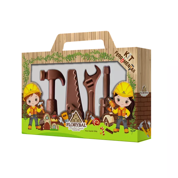 d2b008f0ad7710ce85610c3890660747 Kit Ferramentas de Chocolate 120g - Imagem 1